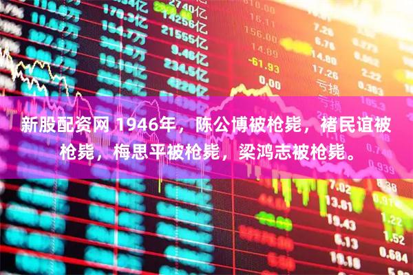 新股配资网 1946年，陈公博被枪毙，褚民谊被枪毙，梅思平被枪毙，梁鸿志被枪毙。