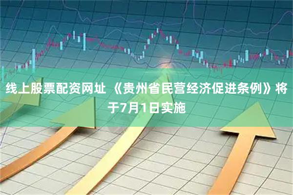 线上股票配资网址 《贵州省民营经济促进条例》将于7月1日实施